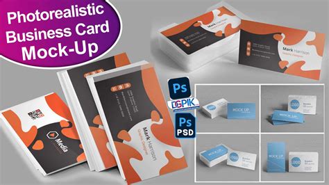 Top 6 Photorealistic Business Card Mock Up Psd DGPik