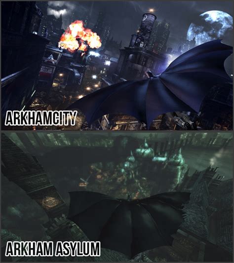 Сравнение Batman Arkham Asylum Vs Arkham City Shazoo