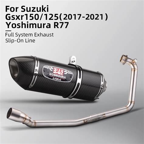 Yoshimura R77 Racing Exhaust Muffler For Suzuki Gsxr125 Gsxr150 Gsxs150 Full Exhaust System