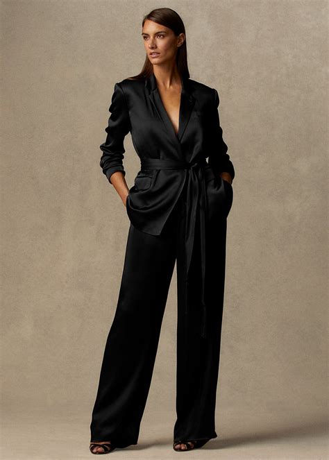 Daneila Satin Wide Leg Pant Wide Leg Pants Wide Leg Pants Outfit Satin Suit Women