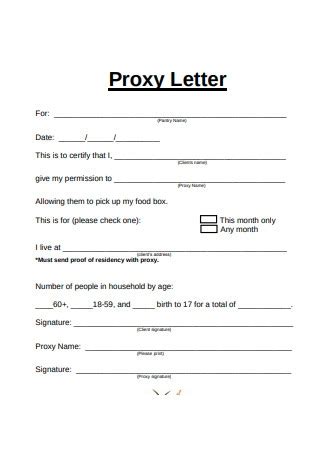 Hoa Proxy Form Free Printable Documents