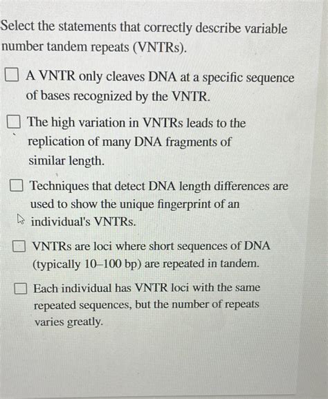 Solved Select The Statements That Correctly Describe Chegg