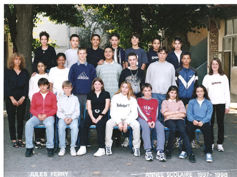 Photo de classe 4eme de 1997 Collège Jules Ferry Copains d avant