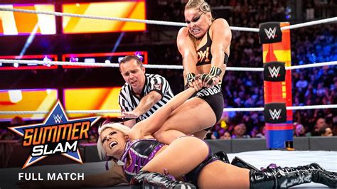 FULL MATCH Alexa Bliss Vs Ronda Rousey Raw Women S Title Match