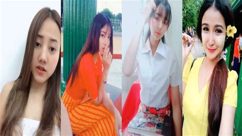 1 How Beautiful Myanmar Girls Play Tiktok 😍 Tik Tok Myanmar Youtube