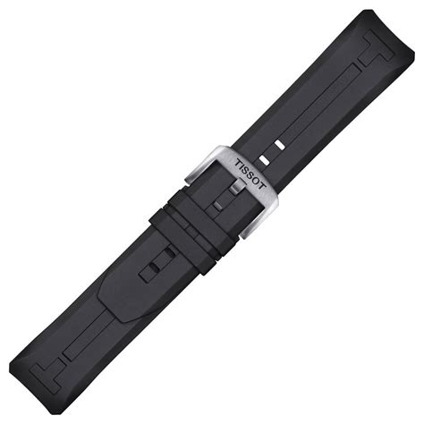 Black Rubber Strap Tissot T Touch Connect Solar 2021 Models 23mm