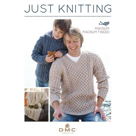 Revista Dmc Just Knitting Magnum And Magnum Tweed