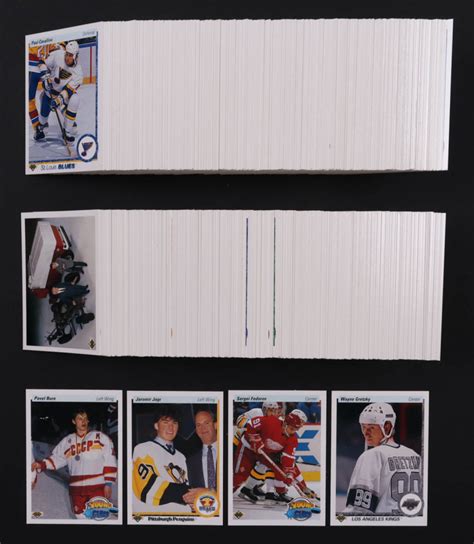 1990 91 Upper Deck Hockey Complete Set Of 550 Cards With Pavel Bure