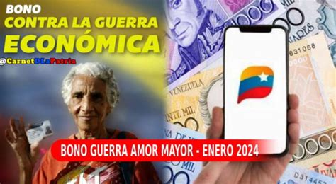 Bono De Guerra Para Amor Mayor Enero 2024 Fecha Y NUEVO MONTO Por