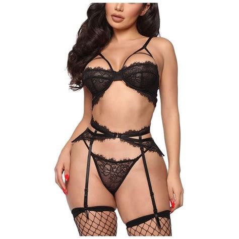 Soutien Gorge Mesdames Sangle Dentelle Crochet D Coupe Teddy Lingerie