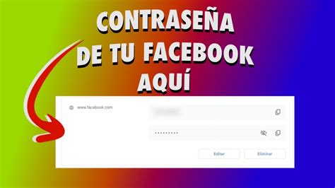 Como ver la contraseña de mi Facebook desde mi Computadora YouTube