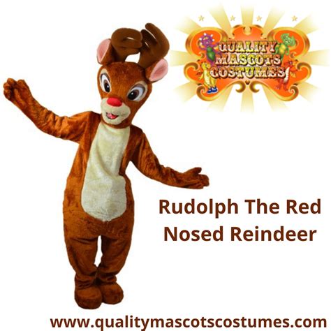 Rudolph Mascot Costume | Red nosed reindeer, Mascot costumes, Rudolph the red