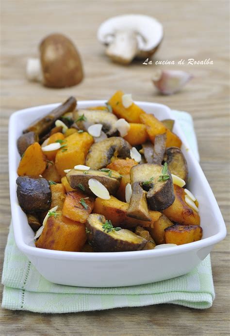 FUNGHI E ZUCCA IN PADELLA Ricetta Contorno