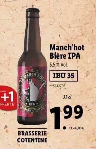 Promo Manch Hot Biere Ipa Chez Lidl ICatalogue Fr