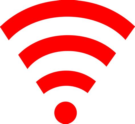 Wifi Icon Red PNG Image - PurePNG | Free transparent CC0 PNG Image Library