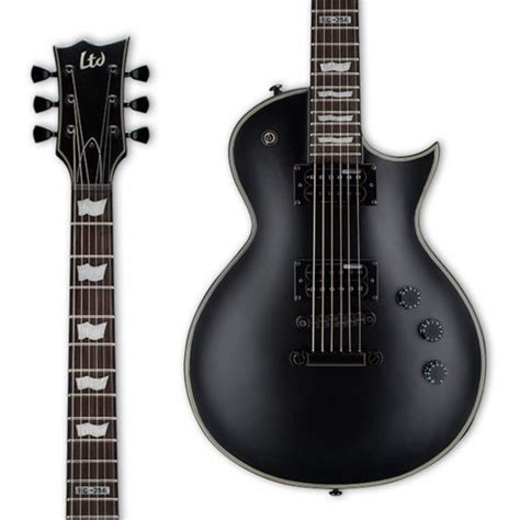 Guitarra Les Paul Esp Ltd Ec 256 Black Satin Montrealmusicshop