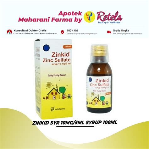 Jual Zinkid Syr 10Mg 5Ml Syrup 100Ml Obat Diare Menangani Diare