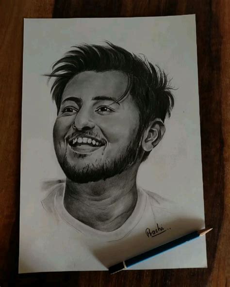 darshan raval Portrait DM for order | Portrait drawing, Pencil portrait ...