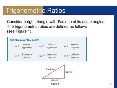 Ppt Trigonometric Ratios Powerpoint Presentation Free Download Id