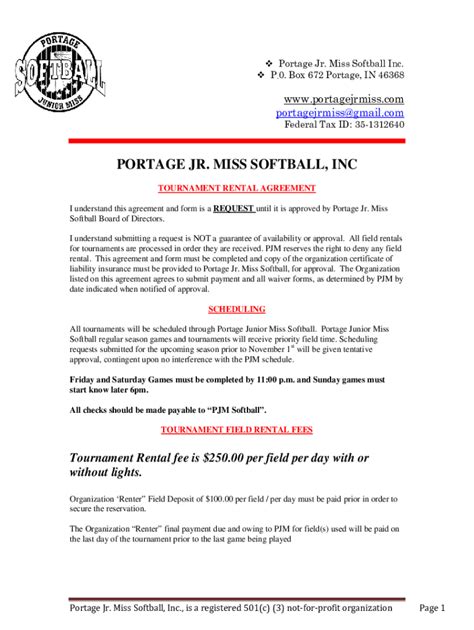 Fillable Online Portage Jr Fax Email Print Pdffiller