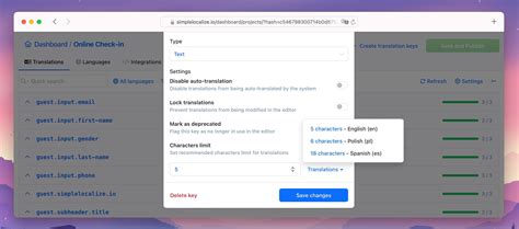 introducing character limit  translations simplelocalize