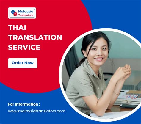 Official Thai Translation Services In Malaysia