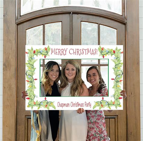 Christmas Party Photo Prop Frame Printed Ready To Use Christmas Party