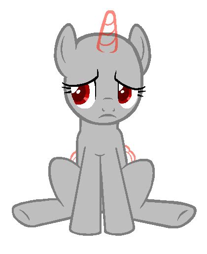 Sad Pony Mlp Base By Spartalabouche On Deviantart