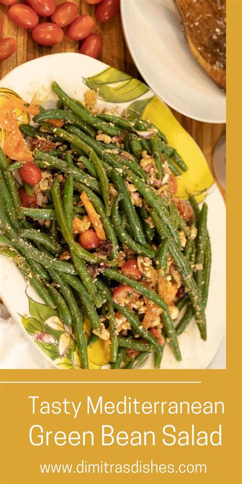 Mediterranean Green Bean Salad Recipe Yummy Salad Recipes Green