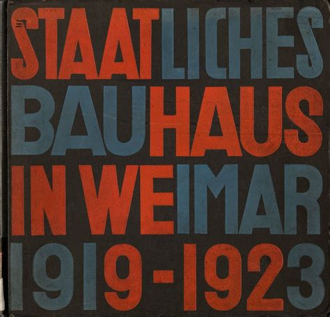 Staatliches Bauhaus Book Bauhaus Architecture Herbert Bayer Weimar