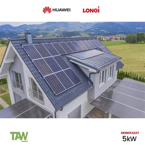 Sistem Solar Fotovoltaic 5kW Monofazat Panouri Longi Solar Inverter