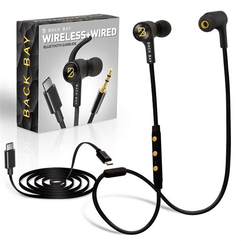 Back Bay 3 In 1 Wireless Wired USB C Headphones Bluetooth USB Type C