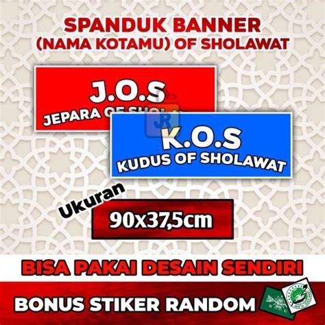 Spanduk Banner Nama Kota Kamu Of Sholawat Tahan Air Tahan Lama