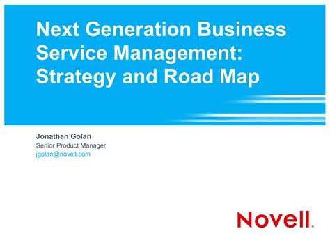 Next Generation Business Service Management: Strategy and Roadmap | PDF