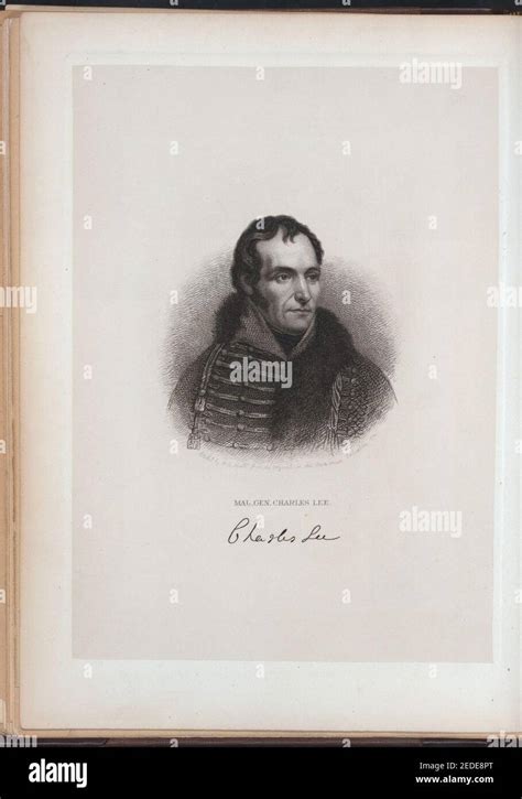 maj gen charles lee stock photo alamy