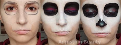 Skull Mask Makeup - Adjusting Beauty