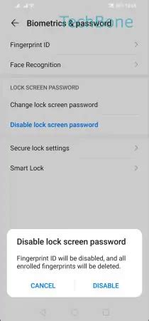 How To Disable Lock Screen Password Huawei Manual Techbone