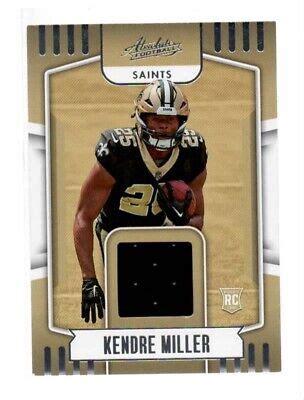 Kendre Miller Panini Absolute Rookie Jersey Card Arm Ebay