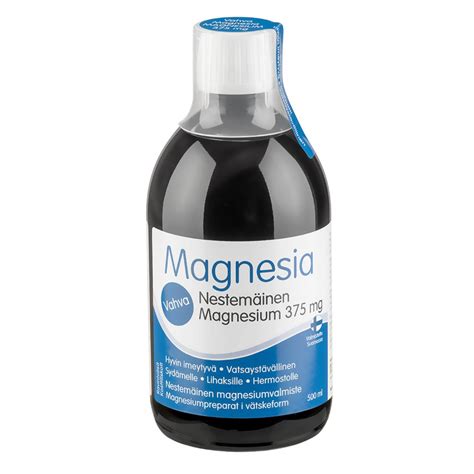 Magnesium Liquid, 375 mg, 500ml – Nordic Immunity Supplements