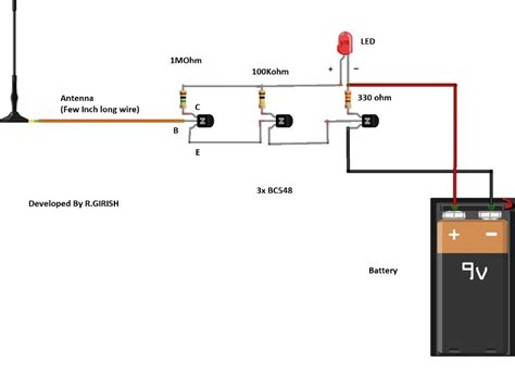 Non Contact Voltage Detector Circuits Using Transistors And Ic