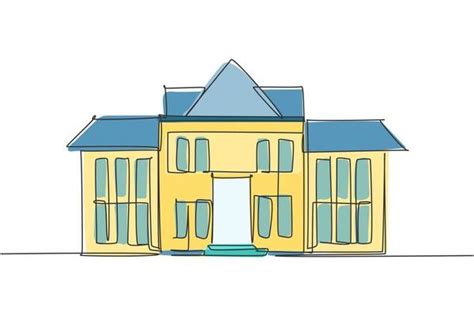 School Building Drawing Vector Art, Icons, and Graphics for Free Download