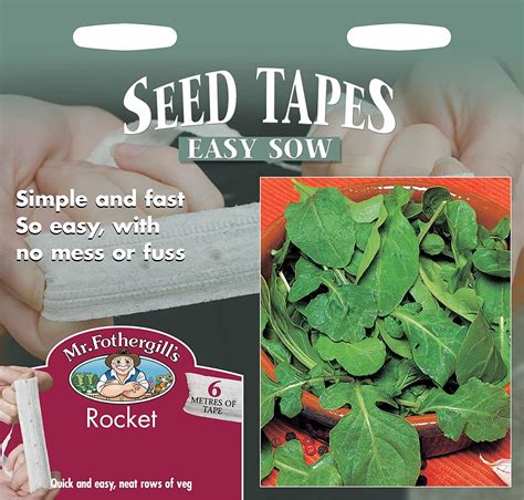 Mr Fothergills Pictorial Packet Vegetable Rocket Seed Tape