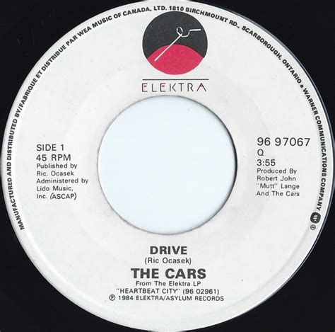 The Cars – Drive (1984, Vinyl) - Discogs