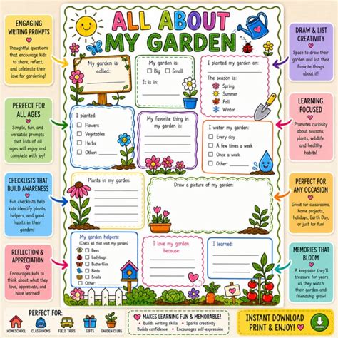 Gardening Worksheet Best