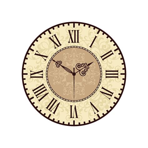 Reloj Vintage Elegante Antiguo Metal Relojes Ilustraciones Vectoriales