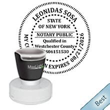 Ny Notary Round Stamp Pre Inked Comm Ships Next Day Free Shipping