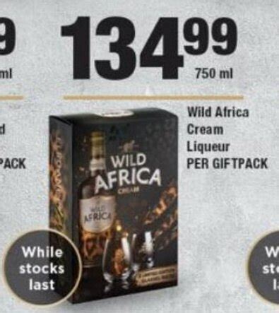 Wild Africa Cream Liqueur Ml Per Giftpack Offer At Ok Liquor