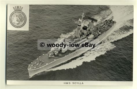 Na1687 Royal Navy Warship Hms Scylla Photograph Topics Transportation Boats Other