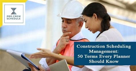 Construction Scheduling Management 50 Terms Every Planner Should Know Pro Crew Schedule