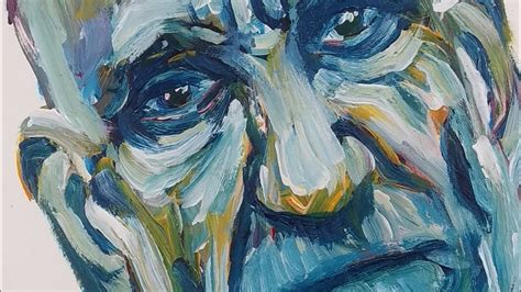 Expressive Acrylic Painting Old Man Portrait Art Lesson Youtube